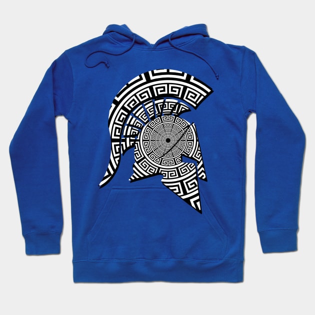 Spartan Helmet Meander Hoodie by Scar